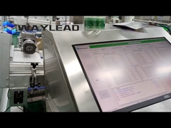 Línea de embalaje automática con rechazador de soplador de aire opcional y sistema de control PLC