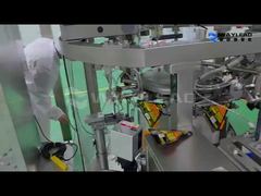 The chocolate freeze-drying bag packaging machine is running.