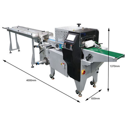 Máquina de envasado por flujo para películas de embalaje de PVC PP PS EVA PET PVDC PVC y altura del paquete de 5-35 mm