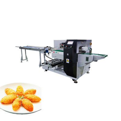 Máquina de embalaje de almohadas de alimentos congelados rápidos de acero inoxidable