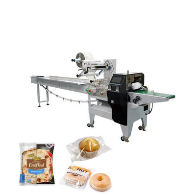 Máquina de embalaje HFFS de pan de galletas personalizada con potencia de 220V 50Hz para plantas de procesamiento de alimentos