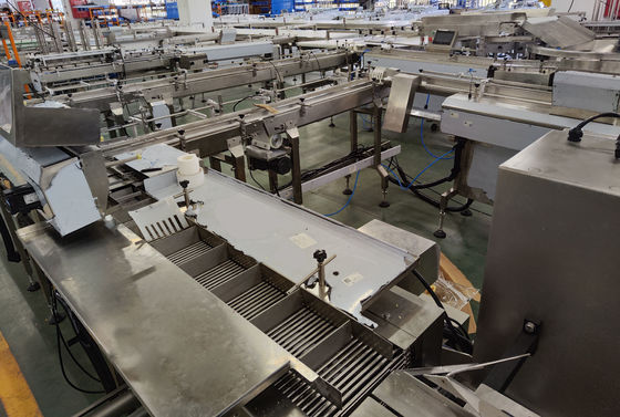 Línea de embalaje automática de control PLC para la producción de alta capacidad 35-150 bolsas/min