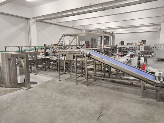 Línea de embalaje de pan con múltiples cuchillas para bolsas de papel suaves y precisas ancho 180mm ∼430mm