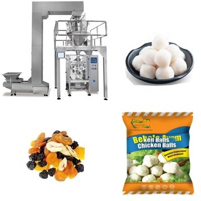 Máquina de embalaje de nueces de control PLC para plantas de procesamiento de bocadillos SUS304