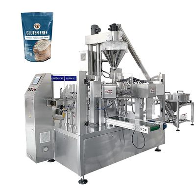 Máquina de embalaje de bolsas prefabricada de acero inoxidable multifuncional con 70 bolsas/min Velocidad para bolsas de bolsillo y bolsas de cremallera